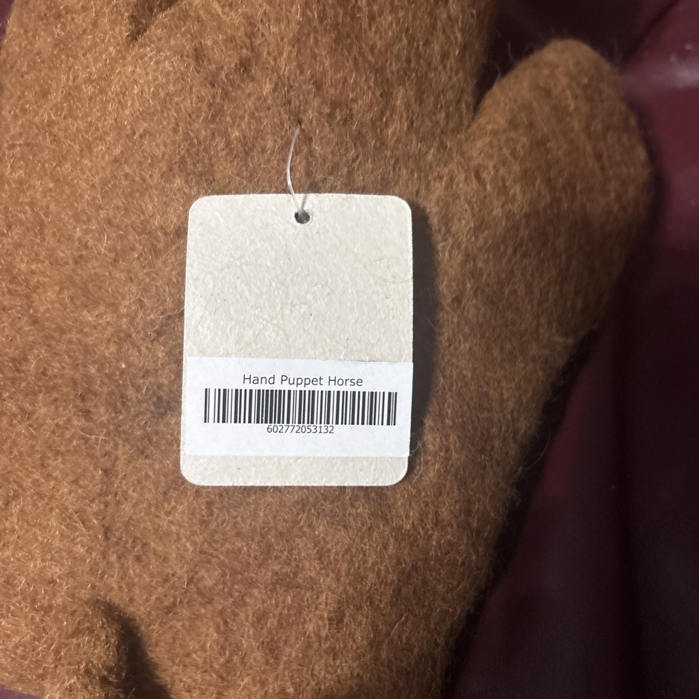 NWT  Horse Hand Puppet Handmade Felt Wool Silk Road Bazaar Hand Made Natural - Picture 5 of 5